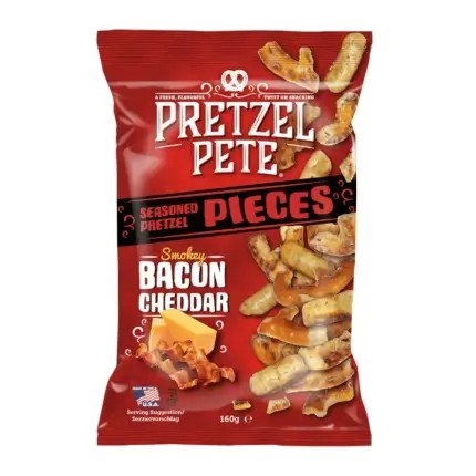 Pretzel Pete Pieces Smoky Bacon Cheddar