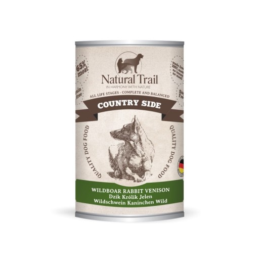 NATURAL TRAIL Dog 400g Country Side (kanec, králik, jeleň)