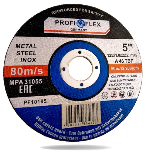 REZNÝ KOTÚČ NA KOV, INOX OCEL 125 x 1,0 mm