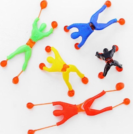 Sticky CLIMBERS padajúce z okna steny Muž hrá