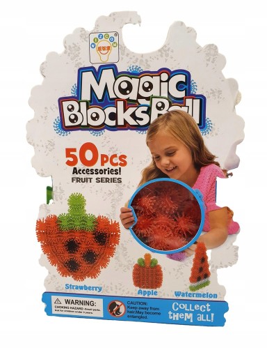 Priestorové bloky na suchý zips 50 ks. Magic Blocks Ball
