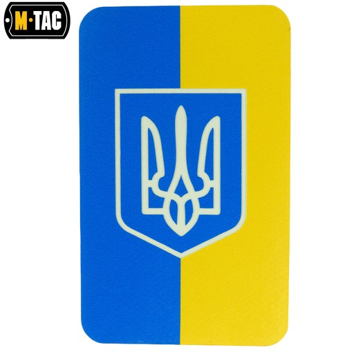 VELCRO NÁŠIVKA UKRAINE FLAG VERTIKÁLNY PLÁŠŤ M-TAC FLUORESCENT