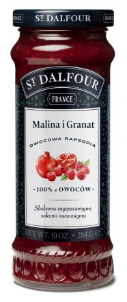 ST. Džem DALFOUR PREMIUM - Malinové granátové jablko 284G