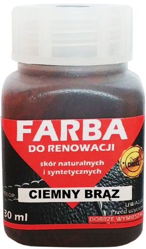 RENOVÁCIA KOŽNÉHO ČALÚNENIA LAKU TMAVOHNEDÁ 30ml