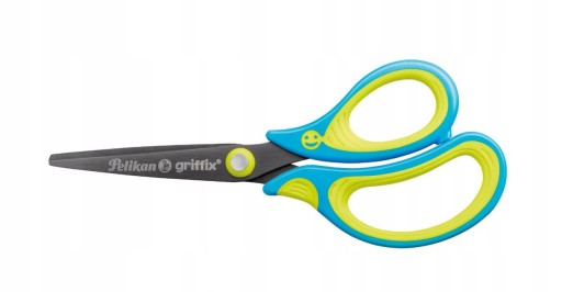 Titánové školské nožnice 14,5cm, ergonomické pre pravákov Pelikan