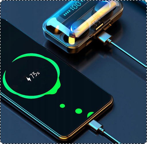 BEZDRÔTOVÉ SLÚCHADLÁ BLUETOOTH S MIKROFÓNOM POWERBANK F9 PRO MODEL 2024