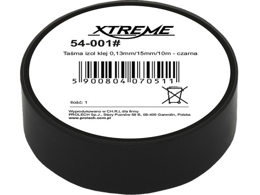 Lepiaca páska izolačná 0,13mm / 15mm / 10m ČIERNA