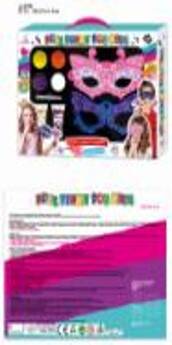 SADA MAĽOVANIA NA TVÁR MASKY ŠTETCE KARNEVAL UMÝVAJÚCE