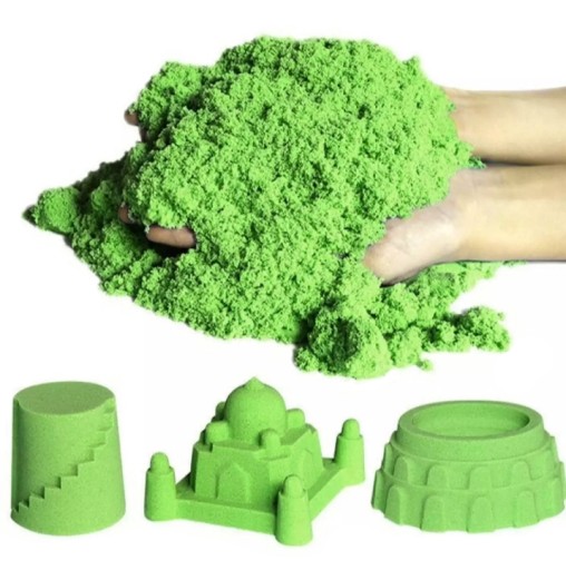 KINETICKÝ MAGICKÝ PIESOK 1 kg ZELENÝ PIESOK