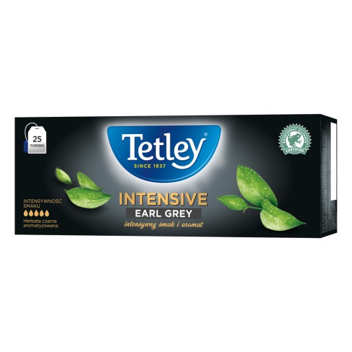 Earl Grey Tea Black Express Tetley Intensive 25 vrecúšok 50g