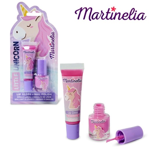 Sada lesku na pery MARTINELIA little unicorn + lak na nechty