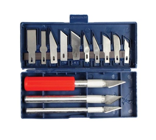 MODELOVACÍ NOŽ SCALPEL SADA NOŽOV S 13 ČEPELMI Púzdro