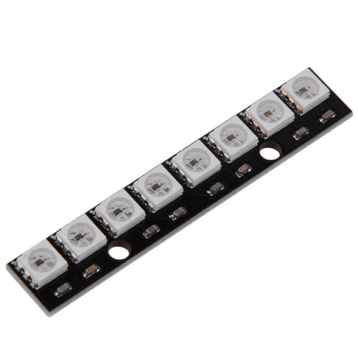 Programovateľný 8 x LED RGB SMD 5050 WS2812B modul