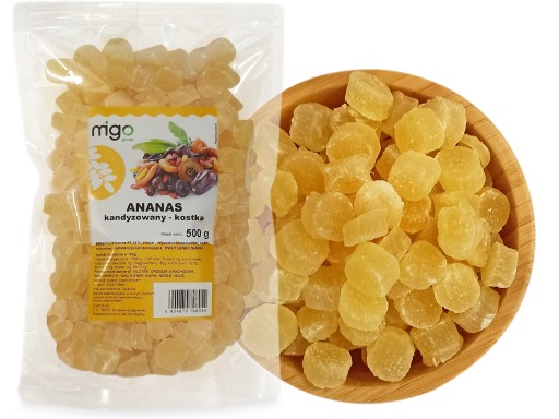 Kandizovaný ANANÁS, KOCKA 500g - MIGOskupina