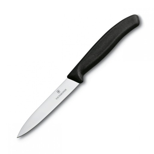 Zúbkovaný nôž na zeleninu 8 cm čierny Victorinox