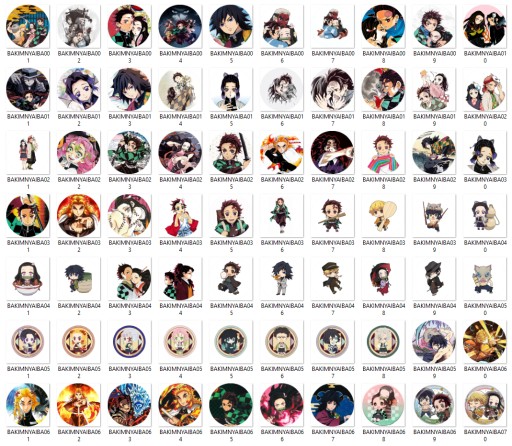 Manga Anime Kimetsu no Yaiba Pins VEĽKÝ VÝBER