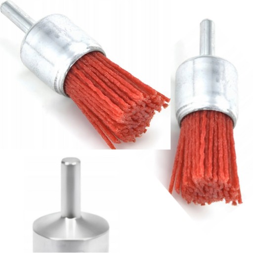 NYLONOVÁ BRÚSNA KOTÚČOVÁ KEFA S DRŽIKOM 25 x 0,3 mm