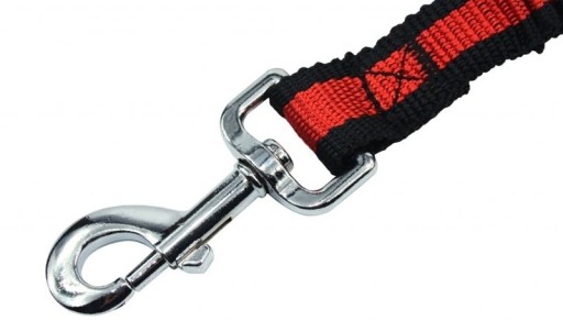 Nylonové vodítko BUNGEE Pet Nova tlmiace nárazy, červené