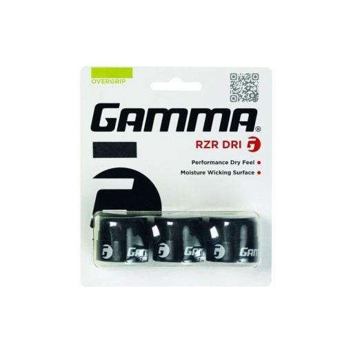 GAMMA RZR DRI Overgrip suché vonkajšie omotávky Black 3 ks