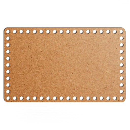 šedý základný košík dno 19x31cm HDF obdĺžnik