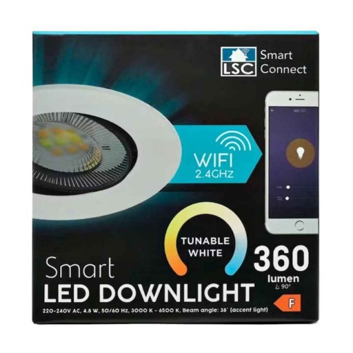 BIELA WI-FI LSC 360 LUMENOV POD SVIETOVÚ MONTÁŽ 4,8 W SMART LSC