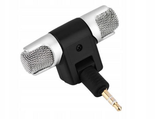 MINI STEREOFÓNOVÝ MIKROFÓN SKLADACÍ KONEKTOR 3,5MM