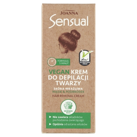 Joanna Sensual depilačný krém na tvár VEGE VEGAN