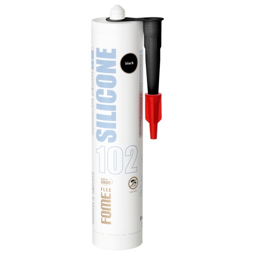 Pružný sanitárny silikón FOME FLEX čierny 310 ml PREMIUM kvalita