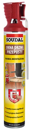 SOUDAL GENIUS PENOVÁ PENA S APLIKÁTOROM, NÍZKY TLAK 770ml