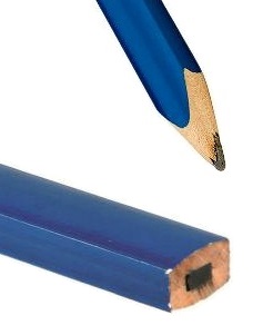 Modrá stavebná stolárska ceruzka, HOLZ TECHNIC