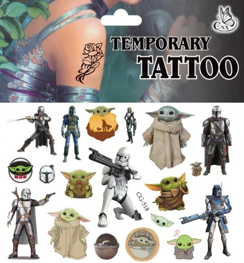 TETOVANIE PRE DETI STAR WARS YODA BIRTHDAY CG518