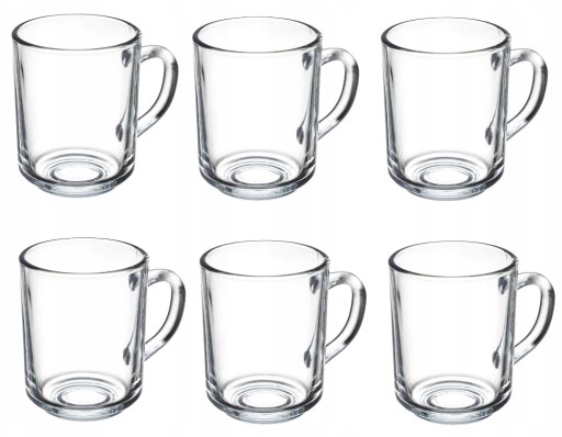 SKLENENÝ hrnček NA KÁVU A ČAJ BARNEY 240ML 1KS