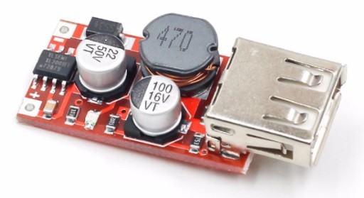 Krok down konvertor USB 3A nabíjačka