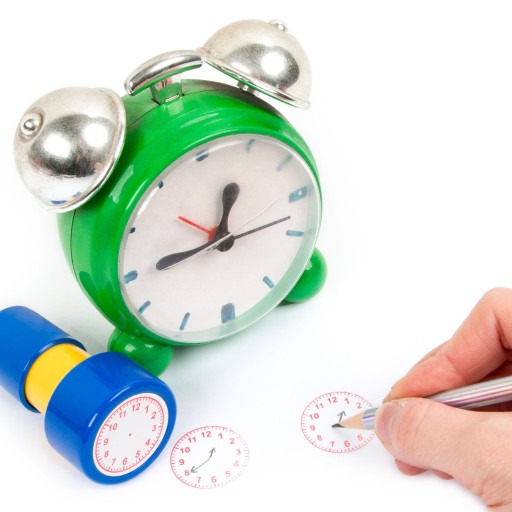 Pečiatka Stamp Science Clock Time On The Clock Pre deti 3+ Kidea