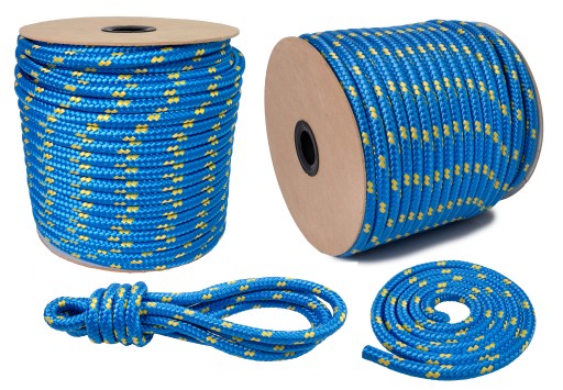 POLYPROPYLÉNOVÉ LANO, SPOJENÉ, HRUBÉ PLACHETNÍCKE LANO 14mm 1M
