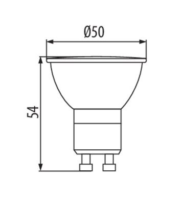 LED SMD GU10 žiarovka 2,7W 230V neutr