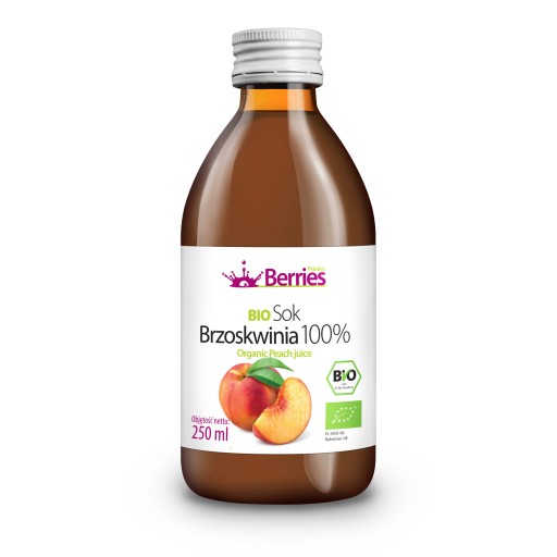 BIO Broskyňová šťava 100% BIO broskyňová šťava 250ml
