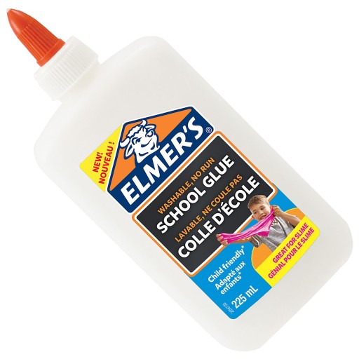 Tekuté lepidlo na slizy a slizy pre školské účely BIELE BELÉ GLUE 225ml