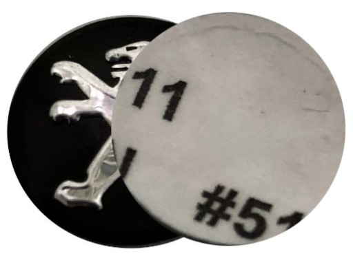 Peugeot 14mm emblém odznak logo kľúč diaľkové ovládanie