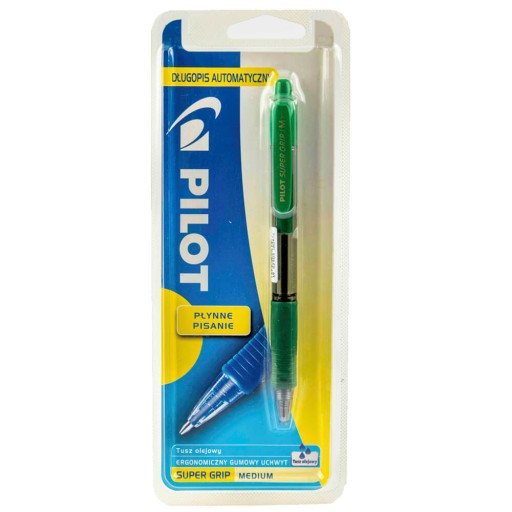 Automatické pero olej Super Grip, Pilot green