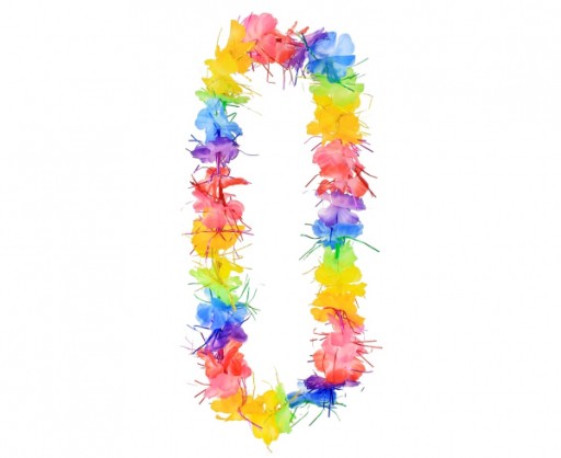 HAVAJSKÝ NÁHRDELNÍK FLOWERS FRINGE ALOHA PARTY