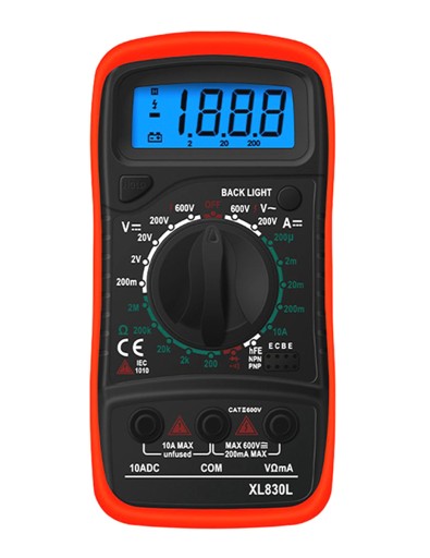 DIGITÁLNY MULTIMETER SPOTREBY MERAČ PRÚDOVÉHO NAPÄTIA LCD XL830L AG102D