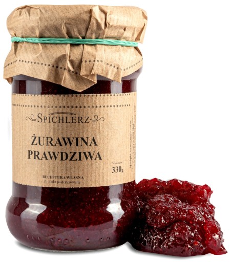 DŽEM PRAVÝ BRUSNICOVÝ 330g prírodný