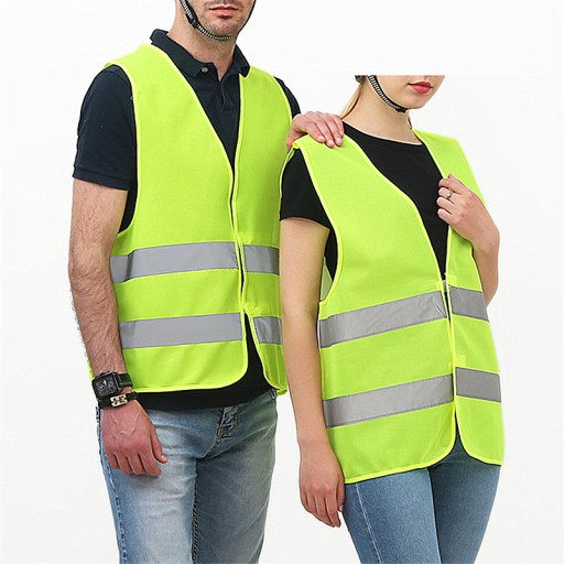 CESTNÁ VÝSTRAŽNÁ REFLEXNÁ VESTA, ŽLTÁ