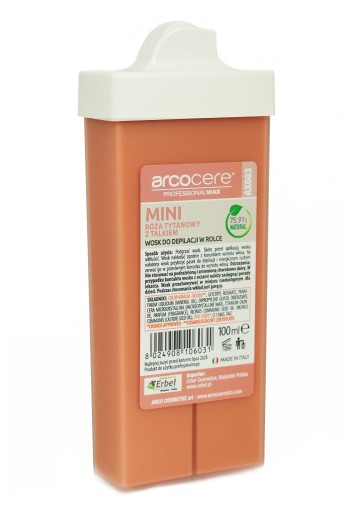 Mini Roll Arco Depilačný vosk Rose Titanium s mastencom 100ml Roll 0,8cm