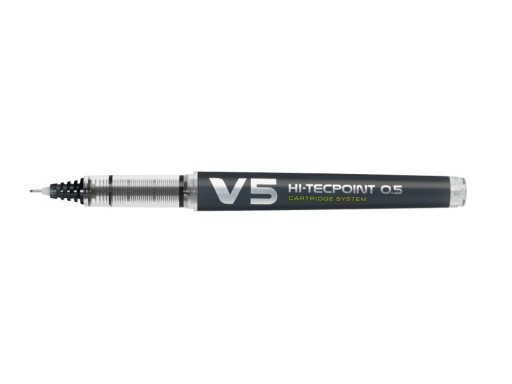 HI-TECPOINT V5 guľôčkové pero, čierne Pilot, vymeniteľná náplň