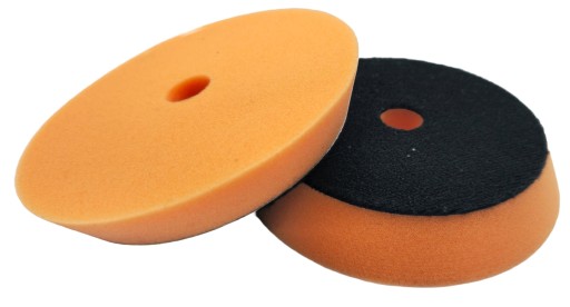 Leštiaci špongia DA pad fi 150 mm, suchý zips 125 mm oranžová stredná GETAR