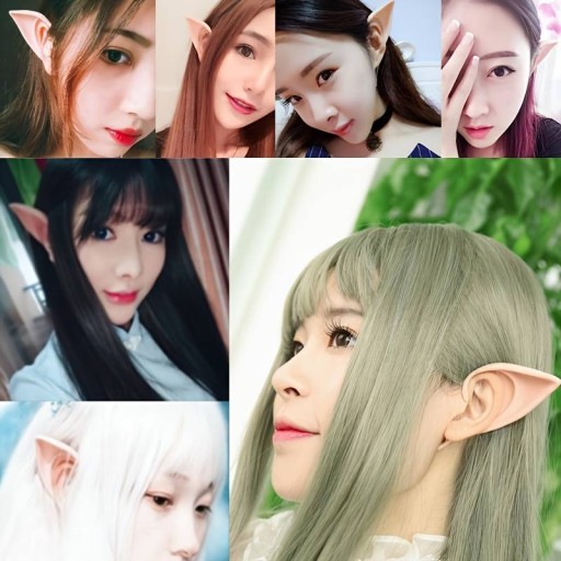 ELVIC ELVEN EAR COSPLAY PREKRÝVKY RUŽOVÉ 10 CM