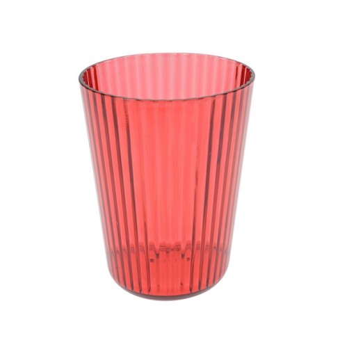 Rebrovaný plastový hrnček 300 ml Rebrovaný námornícka modrá