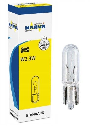 NARVA ŠTANDARDNÁ ŽIAROVKA 12V W2,3W 2,3W - 10 KS